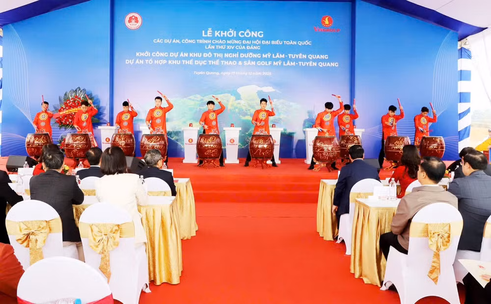 Tỉnh Tuyên Quang khởi công 4 dự án chào mừng Đại hội đại biểu toàn quốc lần thứ XIV của Đảng.