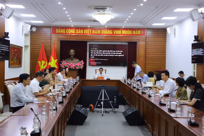 Quang cảnh buổi họp. (Ảnh: Bộ Văn hóa, Thể thao và Du lịch)