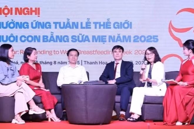 Tọa đàm về hỗ trợ và thúc đẩy nuôi con bằng sữa mẹ.