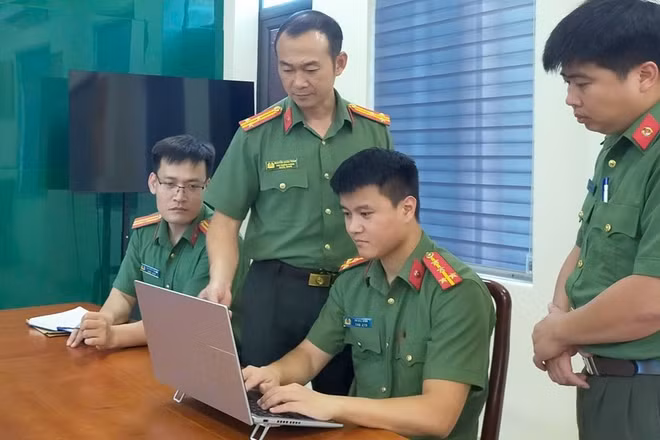 Lực lượng an ninh mạng tăng cường rà soát, nắm bắt tình hình. (Ảnh: Công an tỉnh Thanh Hóa)