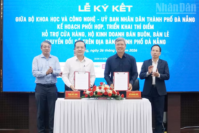 Ký kết kế hoạch phối hợp, triển khai thực hiện thí điểm tại Đà Nẵng.