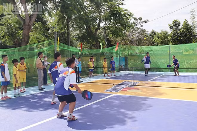Công trình đáp ứng nhu cầu rèn luyện của thanh niên, người dân trong khu vực.