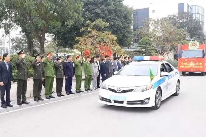 Công an tỉnh Thanh Hóa ra quân thực hiện cao điểm tấn công, trấn áp tội phạm. 