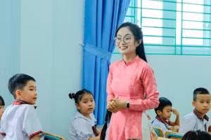 Trường tiểu học Trần Đại Nghĩa, phường Bình Hưng Hòa, Thành phố Hồ Chí Minh. (Ảnh: THẾ ANH)