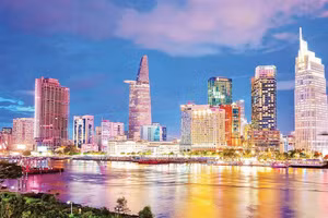 Trung tâm tài chính quốc tế Việt Nam tại Thành phố Hồ Chí Minh vận hành tạo ra cơ hội lớn cho thị trường văn phòng cao cấp tại thành phố (Ảnh TÙNG ANH).