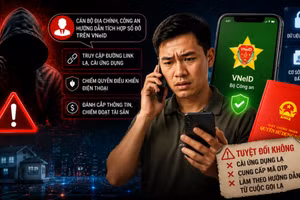 Ngăn chặn tội phạm mạng lợi dụng chủ trương số hóa dữ liệu. (Hình ảnh có sự hỗ trợ của AI)