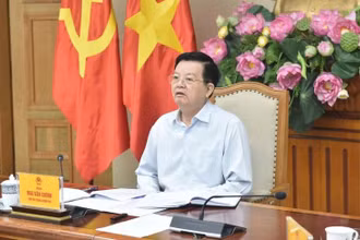 Phó Thủ tướng Mai Văn Chính chủ trì cuộc họp sáng 4/7. (Ảnh: VGP/Giang Thanh)