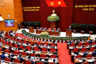 Sau Hội nghị Trung ương 11 khóa XIII, Bộ Chính trị, Ban Bí thư đã ban hành một số Kết luận chỉ đạo nhiệm vụ xây dựng tổ chức, hoạt động của đơn vị hành chính 2 cấp bảo đảm thông suốt, hiệu quả. (Ảnh: Đăng Khoa)