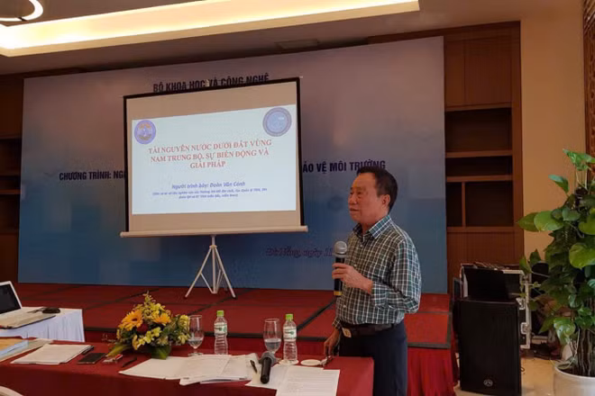 Phó Giáo sư, Tiến sĩ Đoàn Văn Cánh, nguyên Chủ tịch Hội Địa chất thủy văn Việt Nam.