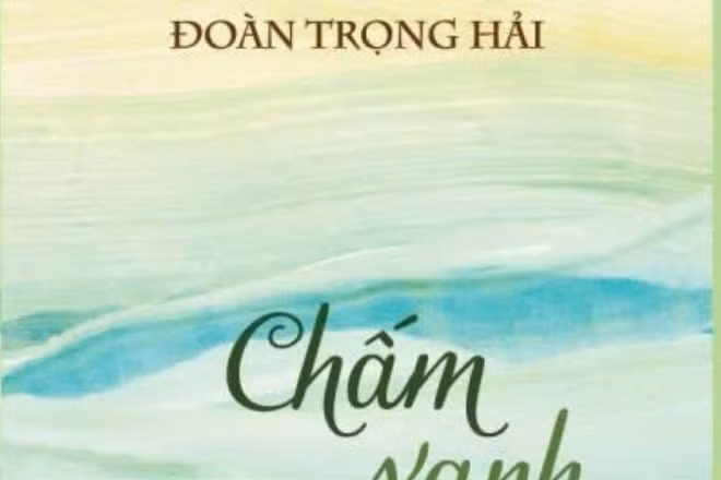 Bìa tập thơ Chấm xanh của nhà thơ Đoàn Trọng Hải.