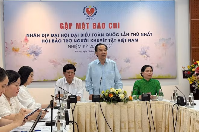 Trưởng ban Tổ chức Đại hội Ngô Sách Thực chia sẻ thông tin về việc tổ chức Đại hội đại biểu toàn quốc Hội Bảo trợ người khuyết tật Việt Nam lần thứ nhất.