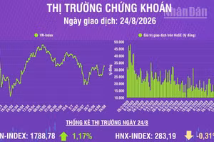 [Infographic] Chứng khoán ngày 24/8: Thị trường tiếp tục tăng điểm tích cực, thanh khoản cải thiện