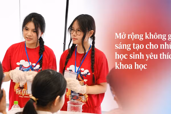 [Ảnh] Mở rộng không gian sáng tạo cho những học sinh yêu thích khoa học