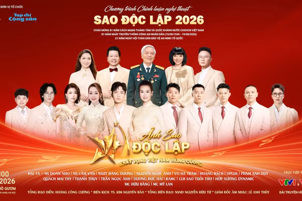Poster Chương trình chính luận nghệ thuật “Sao Độc lập” năm 2026 (Ảnh: Ban tổ chức)