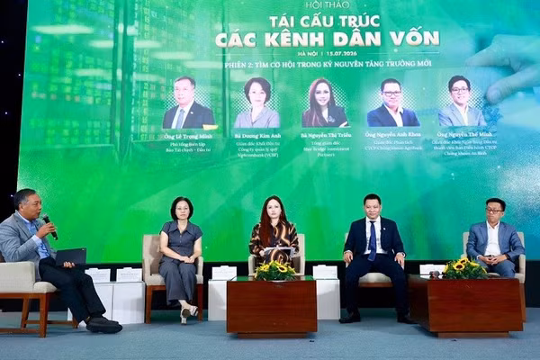 Toàn cảnh hội thảo Tái cấu trúc các kênh dẫn vốn.