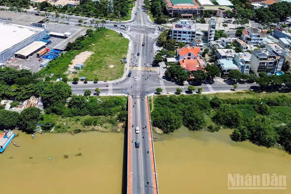 Dự án cụm nút giao Hòa Xuân. (Ảnh: THANH TÂM)
