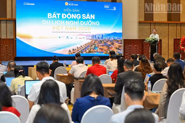 Diễn đàn “Bất động sản du lịch nghỉ dưỡng Việt Nam 2026”. (Ảnh: THANH TÂM)
