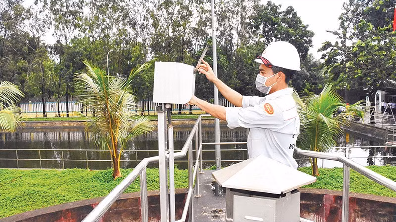 Hệ thống quan trắc tự động tại Khu công nghiệp Phú Mỹ 1.