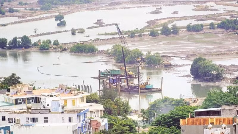 Dự án nạo vét kênh Bến Đình là một trong các dự án vướng mắc trong giải phóng mặt bằng (Ảnh CTV)