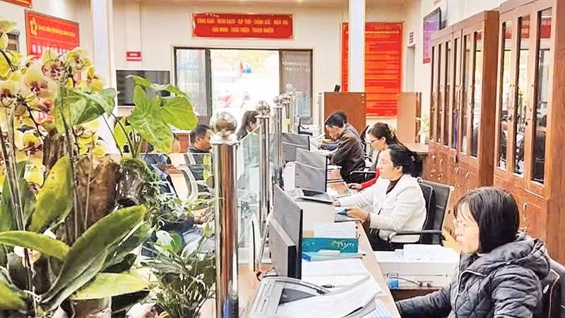 Trung tâm Phục vụ hành chính công xã Việt Tiến, tỉnh Hưng Yên nỗ lực nâng cao chất lượng phục vụ người dân.