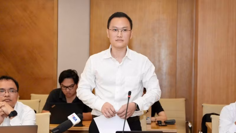 Ông Nguyễn Anh Cương, Phó Cục trưởng Cục Viễn thông (Bộ Khoa học và Công nghệ) phát biểu tại họp báo. (Ảnh: TL)
