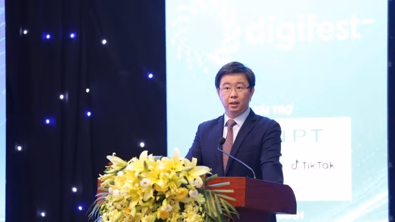 Thứ trưởng Khoa học và Công nghệ Bùi Hoàng Phương phát biểu tại sự kiện. (Ảnh: TL)