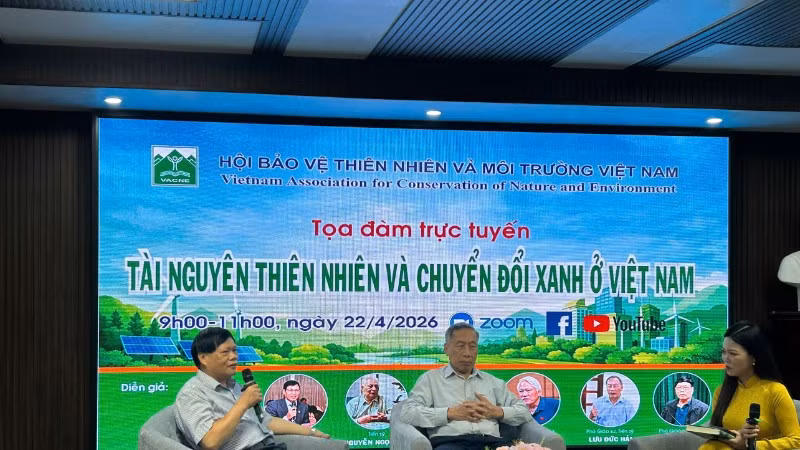 Tọa đàm “Tài nguyên thiên nhiên và chuyển đổi xanh ở Việt Nam”. (Ảnh: TL)