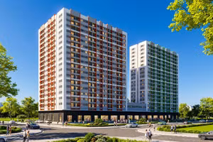 Phối cảnh một dự án nhà ở chung cư. 