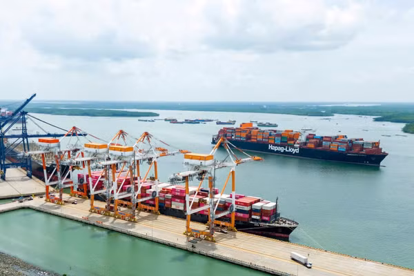 Một góc cảng biển Phú Mỹ, Thành phố Hồ Chí Minh. (Ảnh: Doanh nghiệp cung cấp)