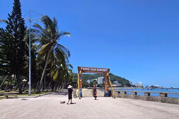 Một góc Công viên Bãi Trước, Vũng Tàu. (Ảnh: Lê Đình Thìn)