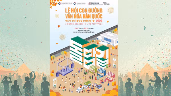 Poster giới thiệu chương trình. (Ảnh: Trung tâm Văn hóa Hàn Quốc tại Việt Nam)