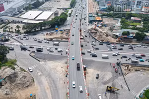[Ảnh] Hà Nội: Hầm chui Cổ Linh tăng tốc về đích trước Tết Đinh Mùi 2027