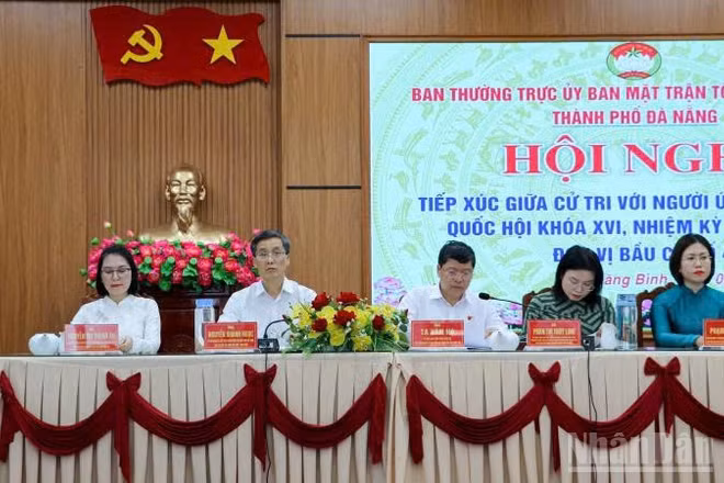 Năm ứng cử viên đại biểu Quốc hội khóa XVI, nhiệm kỳ 2026-2031, đơn vị bầu cử số 4, thành phố Đà Nẵng.