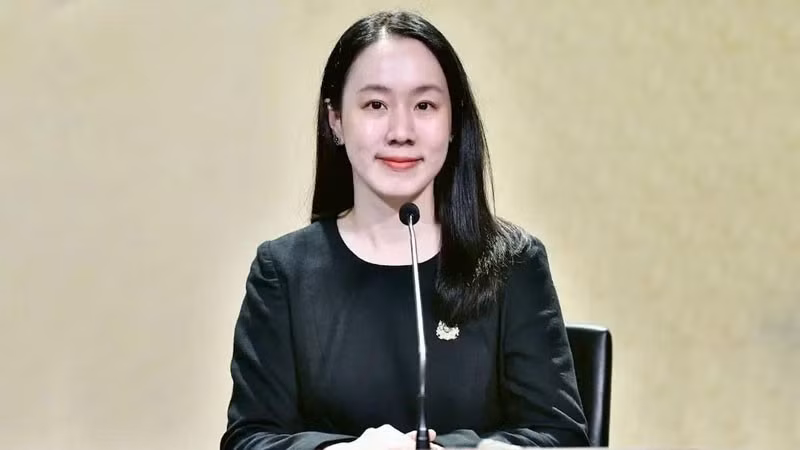 Bà Lalida Periswiwatana thông tin về hợp tác ngăn ngừa khói mù giữa Thái Lan, Lào và Myanmar. (Ảnh: Văn phòng Thủ tướng Thái Lan) 