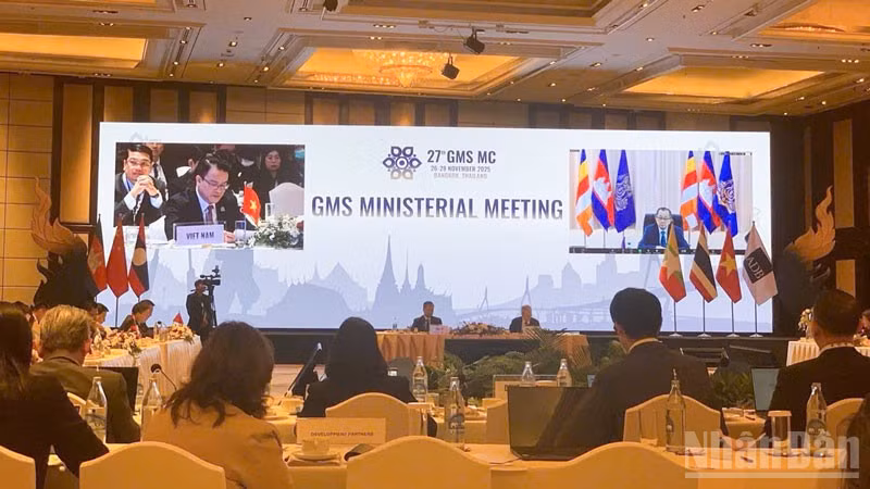 Hội nghị Bộ trưởng Tiểu vùng Mekong mở rộng lần thứ 27 diễn ra tại Bangkok, Thái Lan.