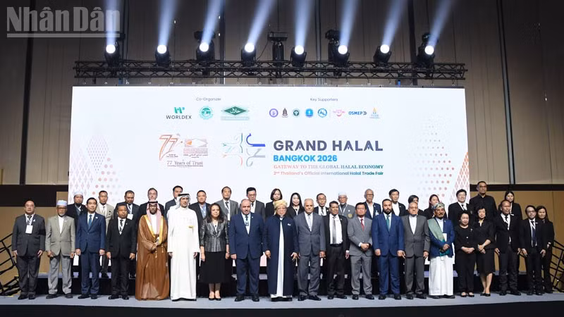 Lễ khai mạc Triển lãm Grand Halal Bangkok 2026. (Ảnh: MINH THẮNG)