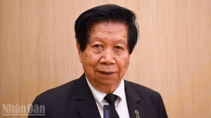 Ông Cao Tất Minh, Chủ tịch Hội Người Thái gốc Việt tỉnh Khon Kaen. (Ảnh: MINH THẮNG)