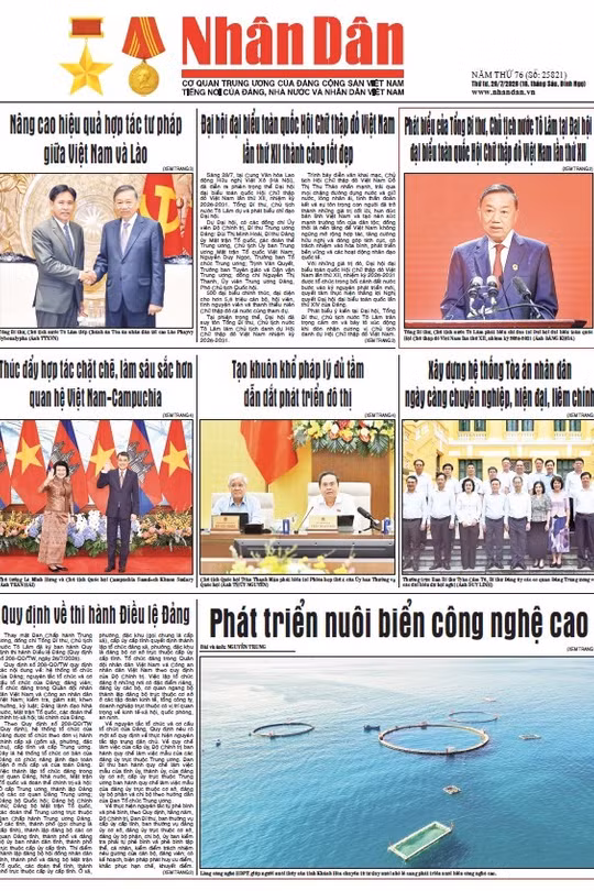 Báo Nhân Dân số 25821