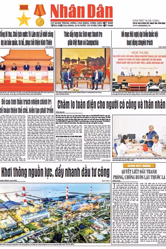 Báo Nhân Dân số 25883