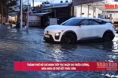 [Video] Thành phố Hồ Chí Minh tiếp tục ngập do triều cường, mùa mưa có thể kết thúc sớm