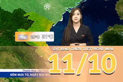 [Video] Dự báo thời tiết đêm nay và ngày mai 11/10/2026: Mưa giảm dần ở Bắc Bộ và Trung Bộ, Nam Bộ đề phòng mưa dông
