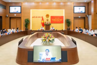 Quang cảnh Hội nghị Ban Thường vụ Đảng ủy Quốc hội.