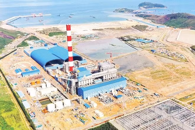 Toàn cảnh Trung tâm điện lực Quảng Trạch (trong ảnh: Nhà máy nhiệt điện Quảng Trạch I dự kiến phát điện thương mại trong tháng 10/2026).