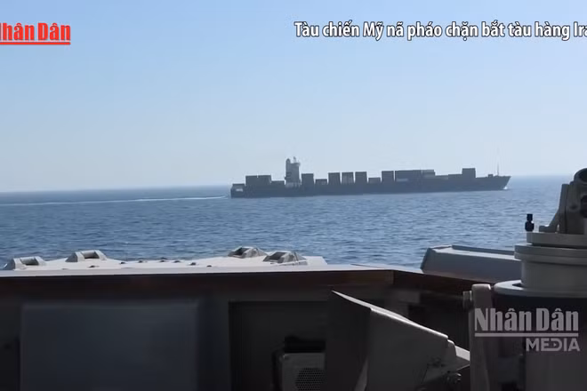 [Video] Mỹ bắt giữ tàu hàng treo cờ Iran, Tehran cảnh báo đáp trả 