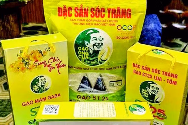 Gạo ST25 trở thành thương hiệu được nhiều người biết đến.