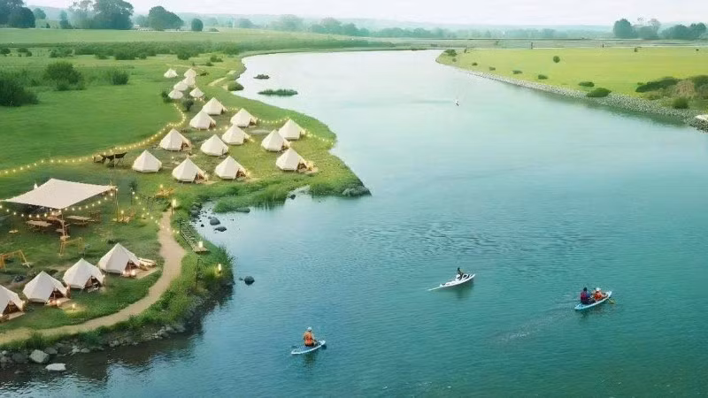 Cảnh quan thiên nhiên là lợi thế lớn để Đa Phúc phát triển du lịch xanh.