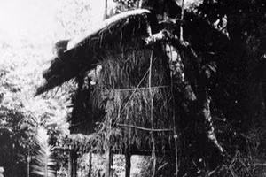 Trong ảnh: Lán Khuổi Nậm ở Pác Bó, xã Trường Hà, huyện Hà Quảng, Cao Bằng, nơi diễn ra Hội nghị Trung ương Đảng Cộng sản Đông dương lần thứ VIII (5/1941) quyết định đặt nhiệm vụ giải phóng dân tộc lên hàng đầu và thành lập Mặt trận Việt Minh. (Ảnh: TTXVN)