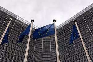 Trụ sở Ủy ban châu Âu tại Brussels, Bỉ. (Ảnh: THX/TTXVN)
