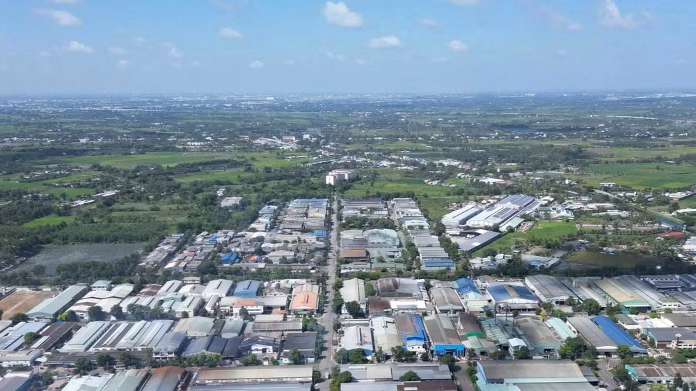 Khu công nghiệp Lê Minh Xuân. (Ảnh: An Phương)
