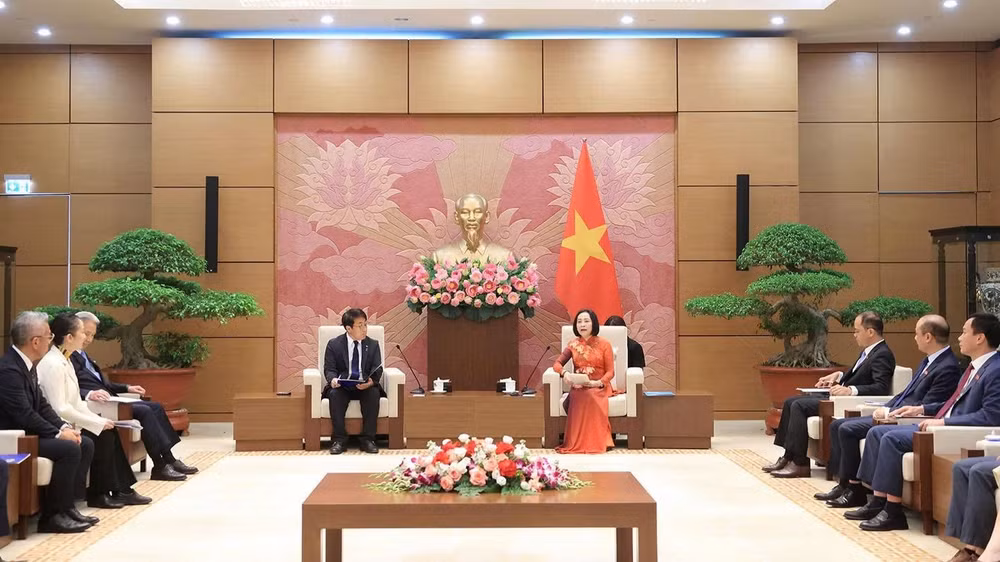 Toàn cảnh buổi tiếp. (Ảnh: CTV)